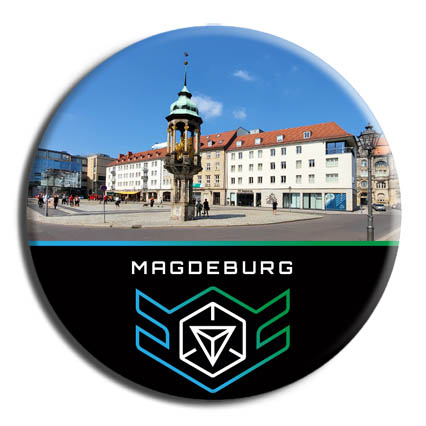 Alter Markt mit Magdeburger Reiter - In der Innenstadt befindet sich der Alte Markt mit dem Magdeburger Reiter. Dieser ist eine Bronzekopie des ersten freistehenden Reiterstandbildes nördlich der Alpen und vermutlich Kaiser Otto I.