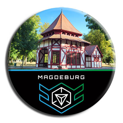 Herrenkrugpark - 1829 erhielt Peter Joseph Lenné den Auftrag diesen herrschaftlichen Park zu gestalten. Das Wartehäuschen am Herrenkrugpark ist gleichzeitig die Endstation der Straßenbahnlinie 6.