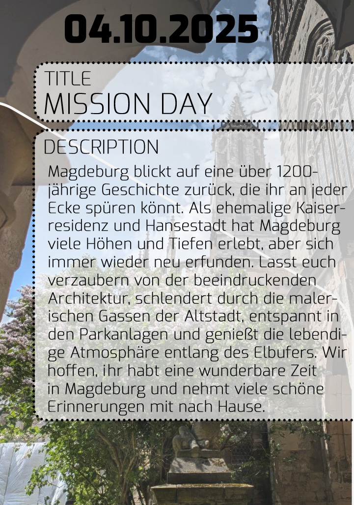 Biocard Backside - Mission Day Magdeburg